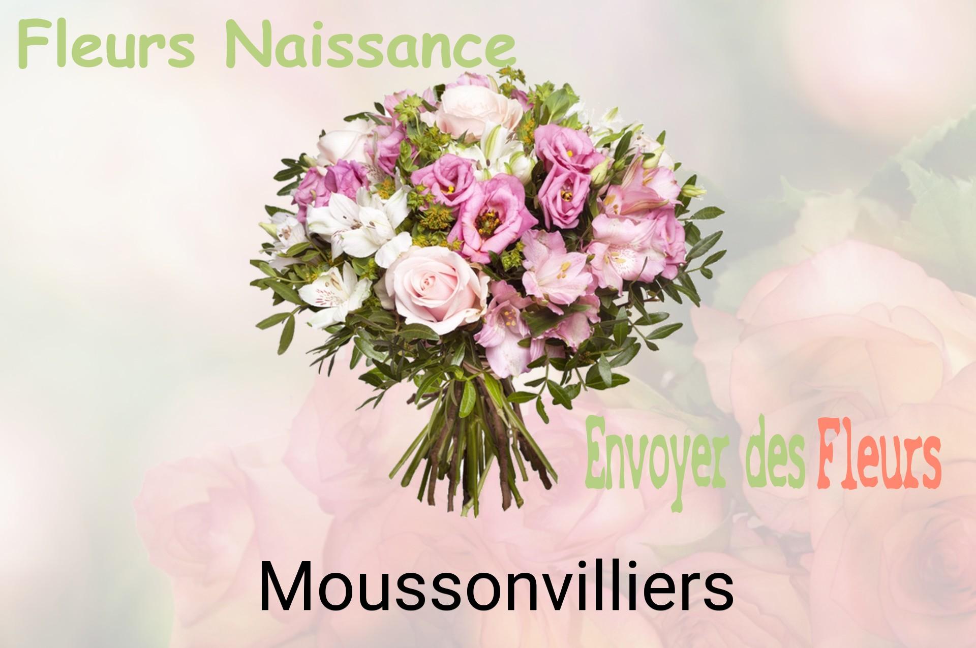 Bouquet de fleurs de naissance livré à Moussonvilliers
